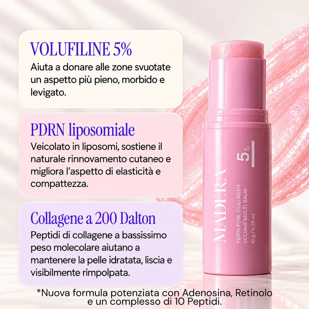 Madera – Stick Viso PDRN & Collagene per una Pelle più Liscia e Rimpolpata