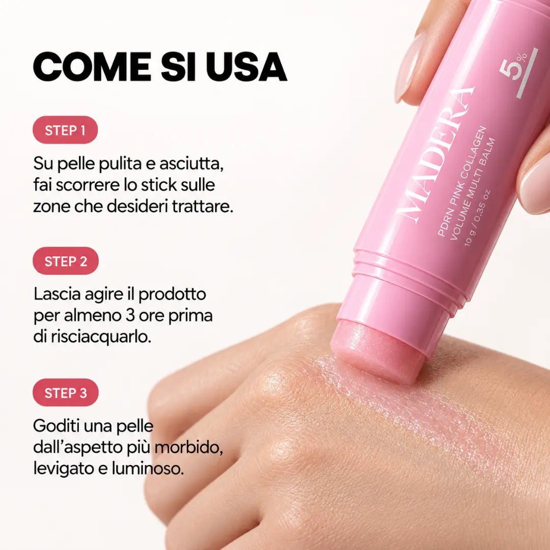 Madera – Stick Viso PDRN & Collagene per una Pelle più Liscia e Rimpolpata