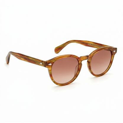 Madera Classic Champagne Wood sunglasses three-quarter angle view