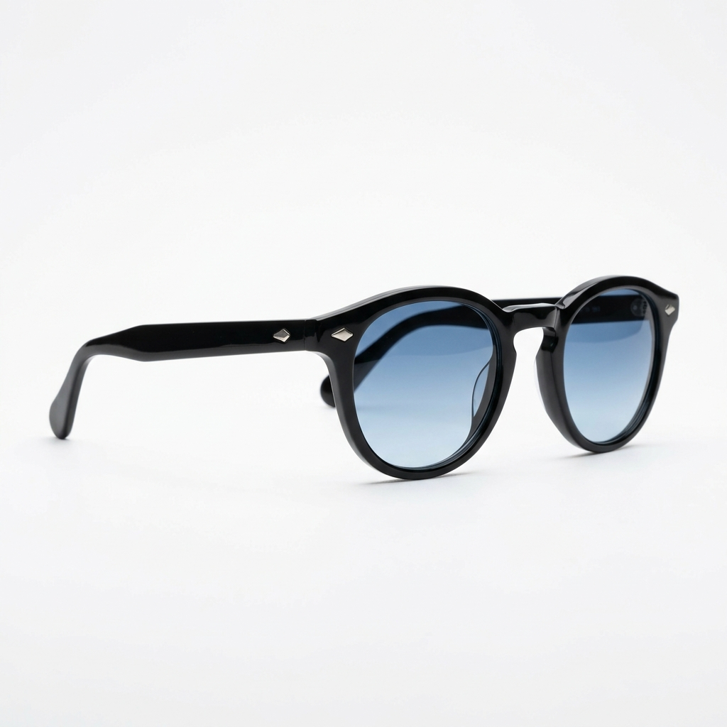 Madera Classic Ocean Blue sunglasses three-quarter angle view